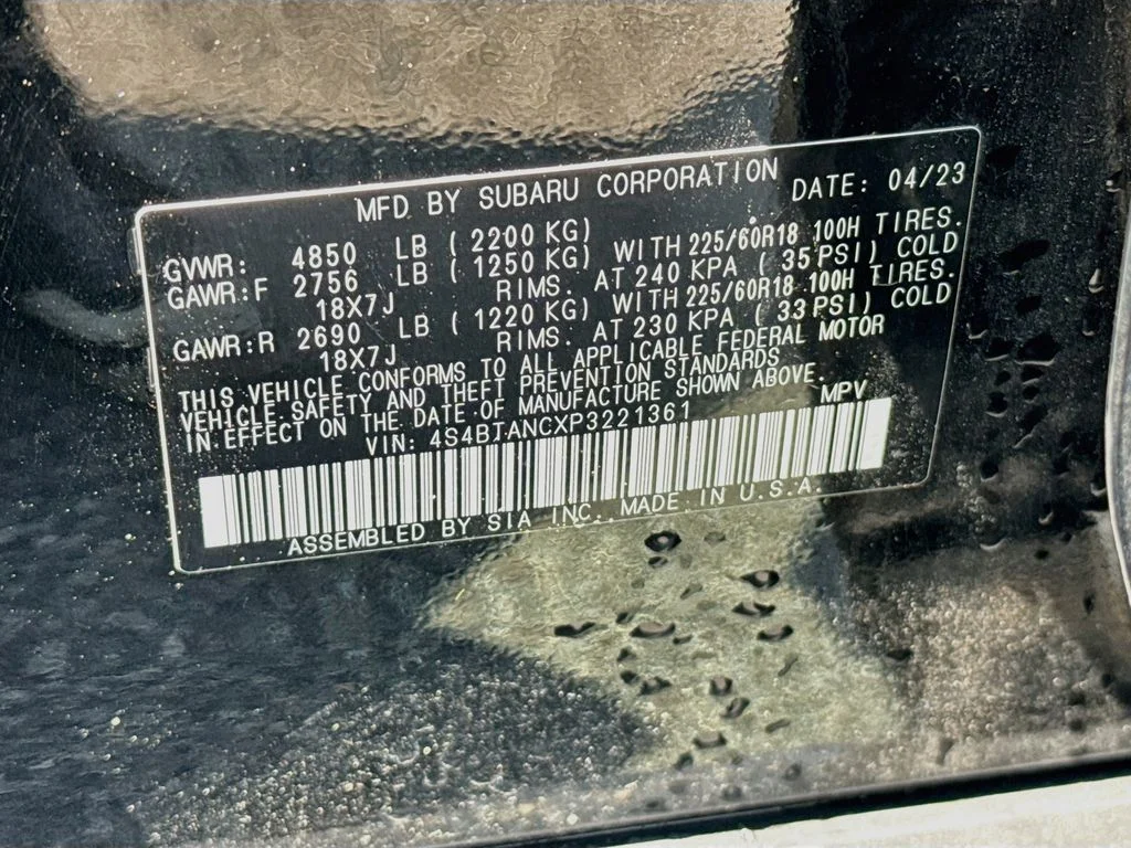 Certified Used 2023 Crystal Black Silica Subaru Limited image 25