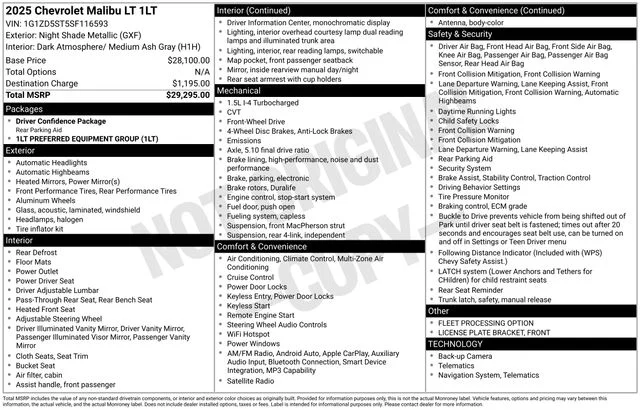 2025 Chevrolet Malibu 1LT - Photo 31