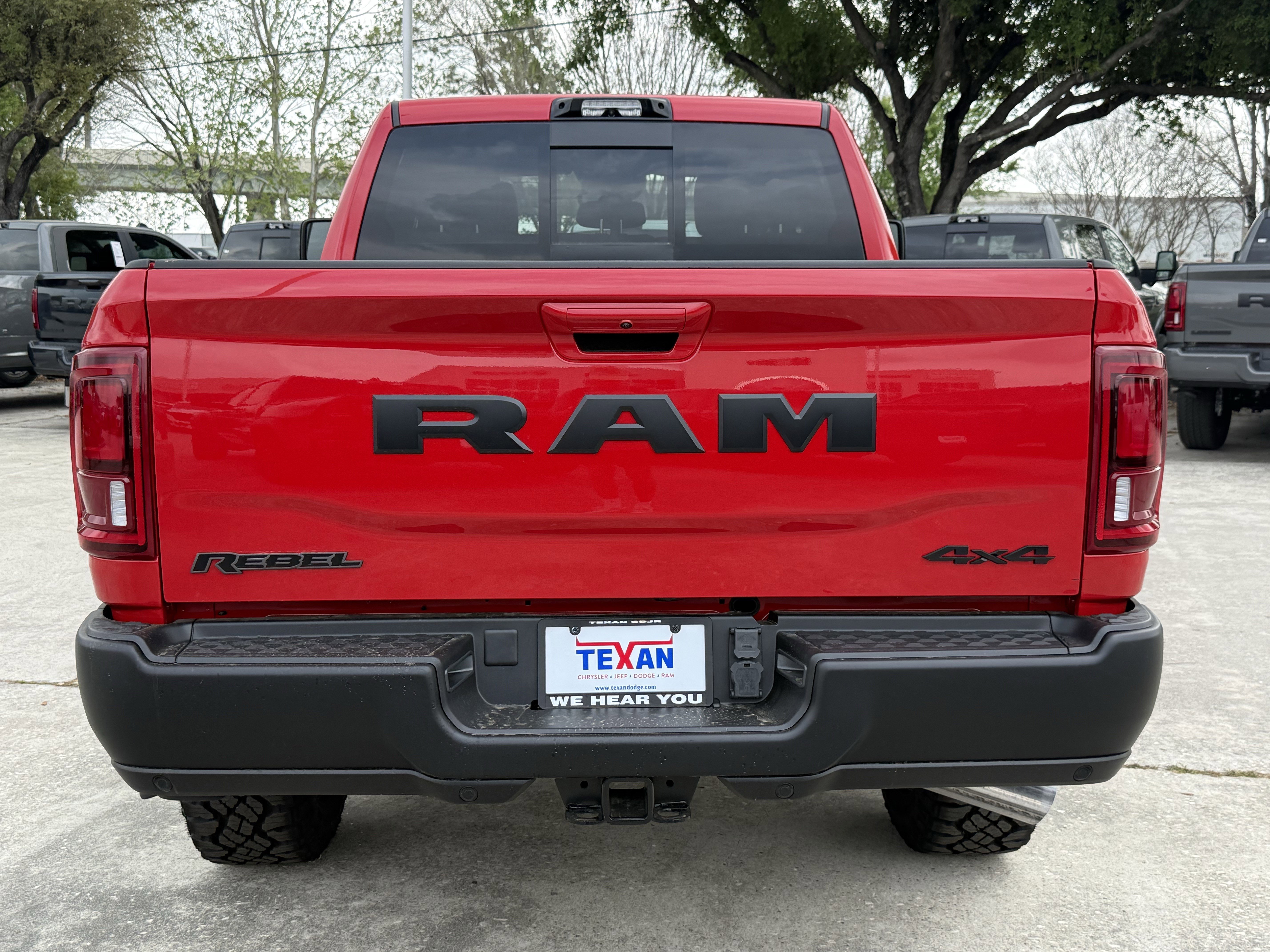 New 2026 Flame Red Clear-Coat Exterior Paint RAM Rebel image 5