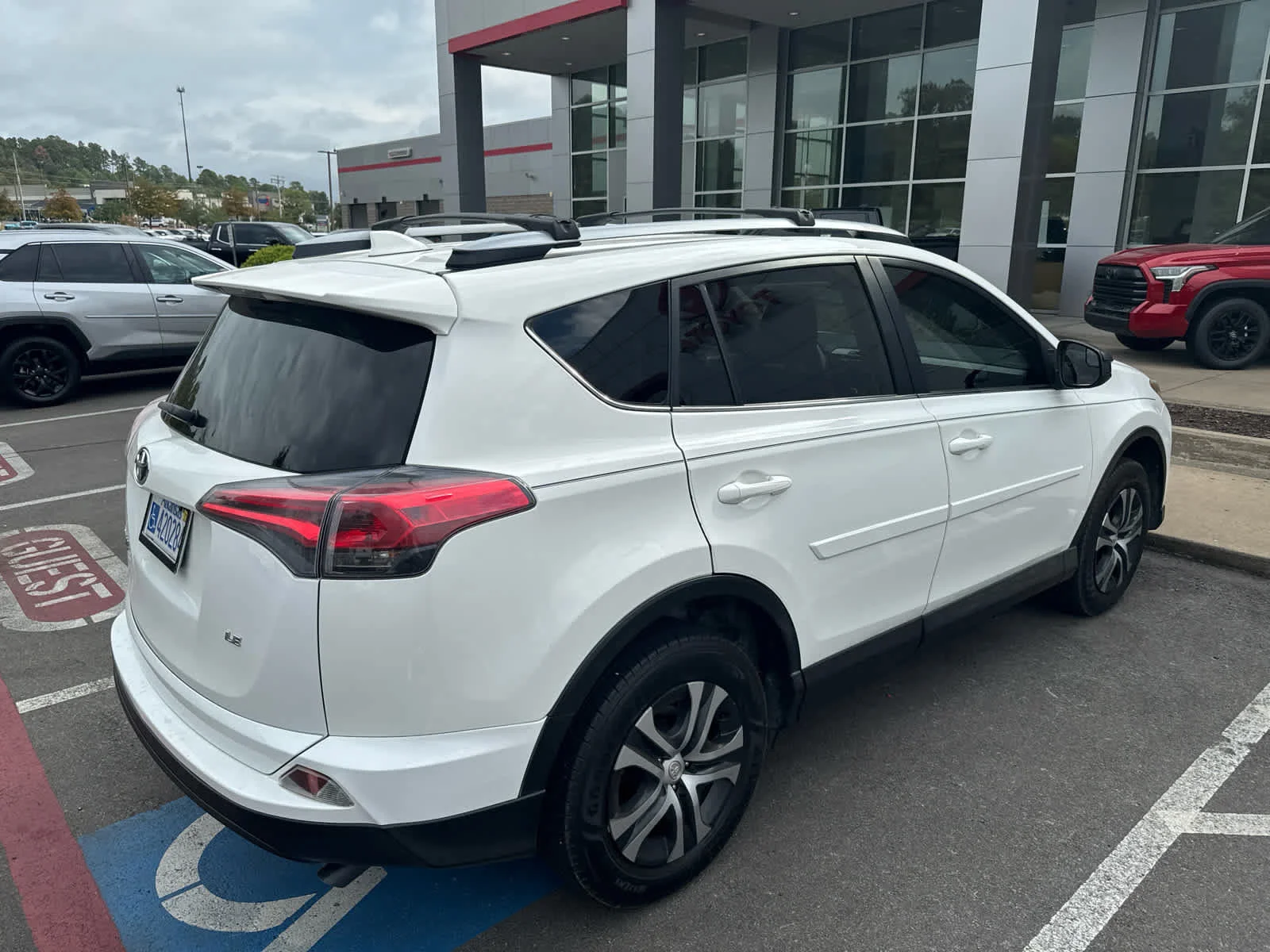 Used 2017 Super White Toyota LE image 4