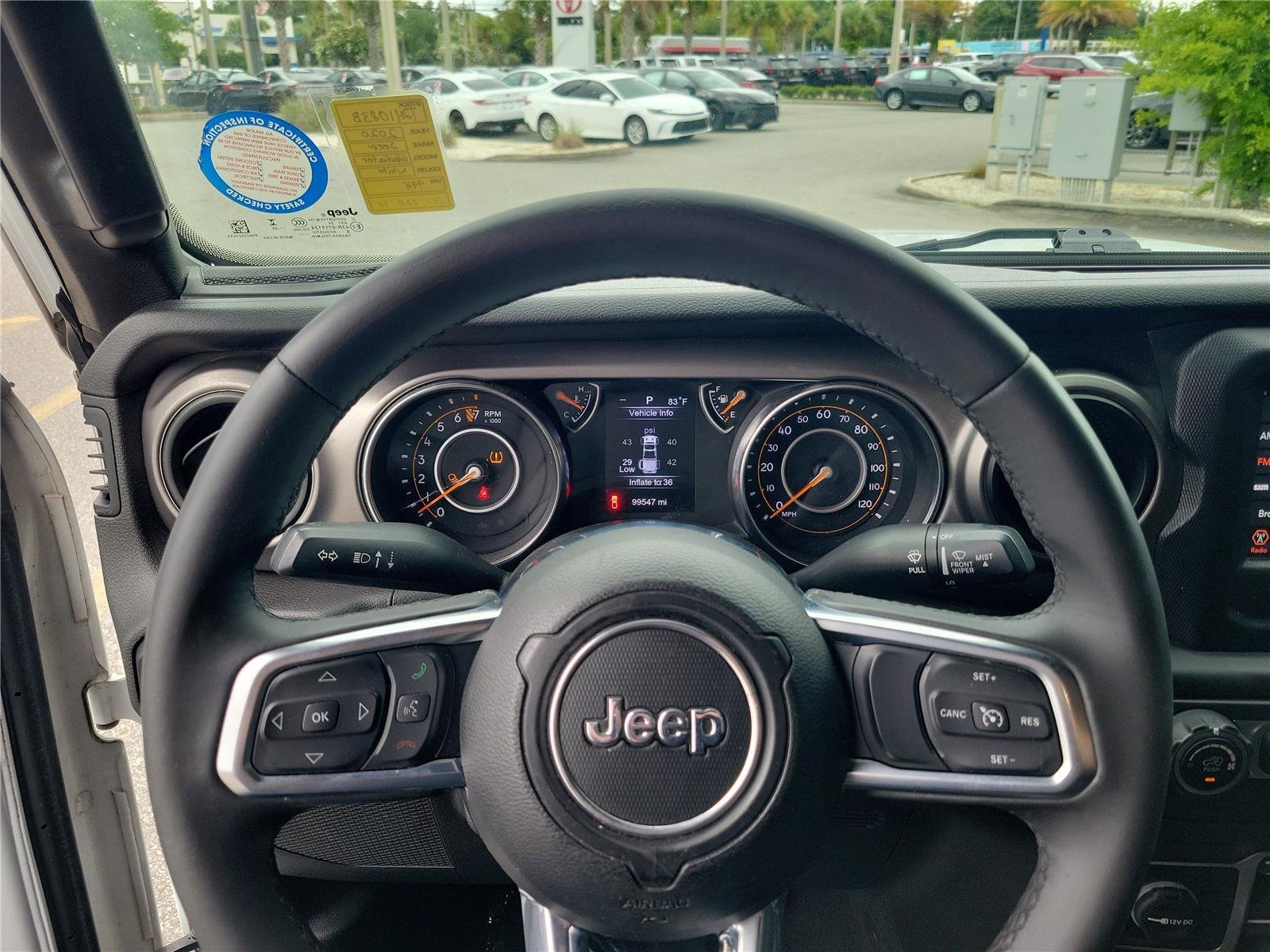 Used 2020 Bright White Clearcoat Jeep Sport S image 17