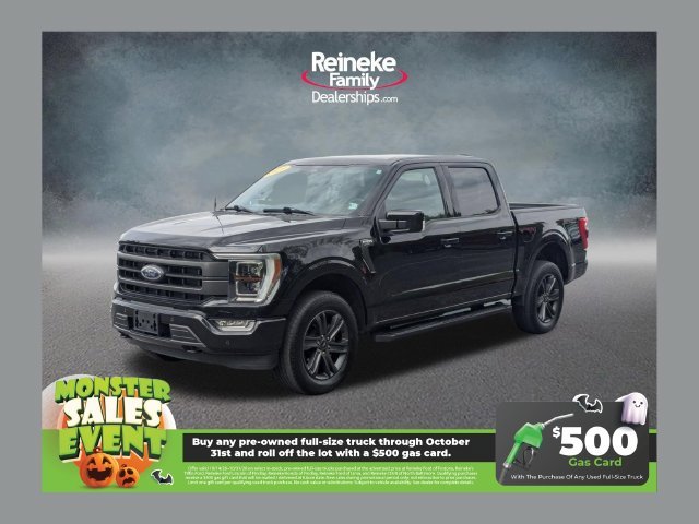 Black 2023 Ford F-150 Pickup Truck Four-Wheel Drive Automatic