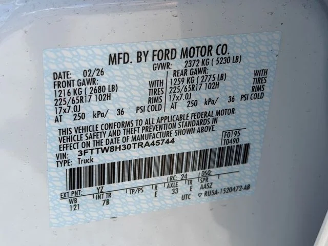 New 2026 Oxford White Ford XLT image 12