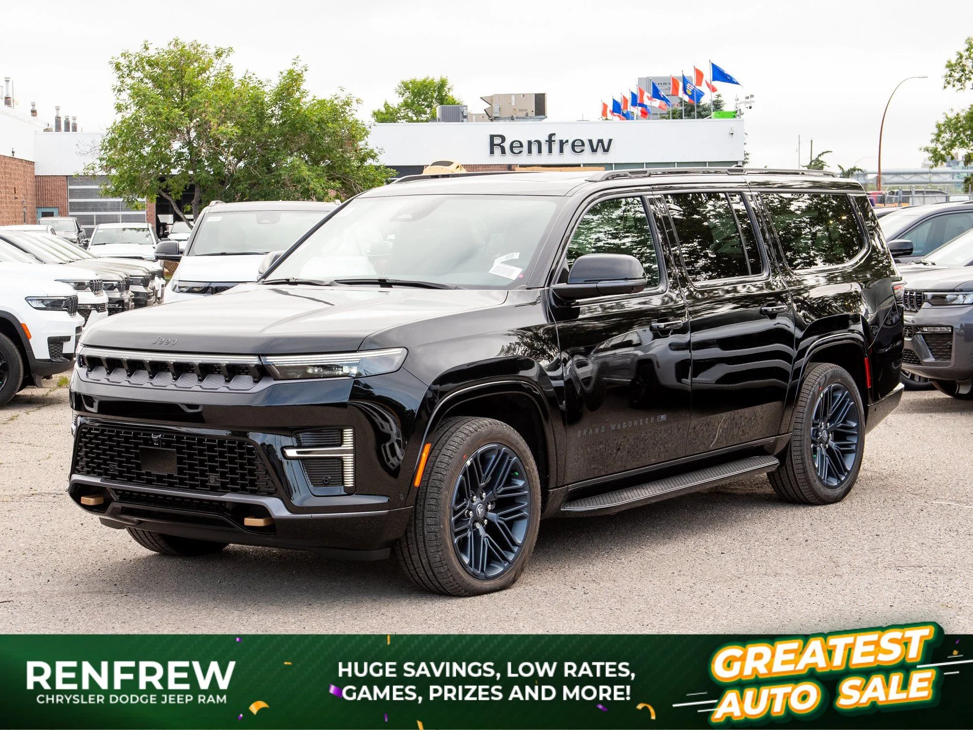 New 2026 Black Jeep 85th Anniversary* 4x4, McIntosh Audio, 3-Panel Sunroof image 1