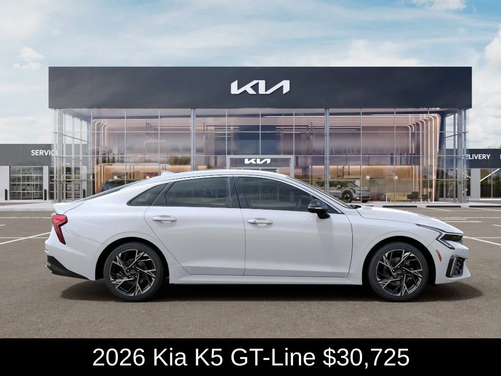 New 2026 Snow White Pearl Kia GT-Line FWD image 8