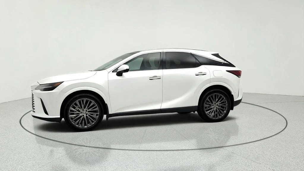 Used 2023 Eminent White Pearl Lexus RX 350h Luxury AWD w/ Mark Levinson Audio & LED Headlamps image 8