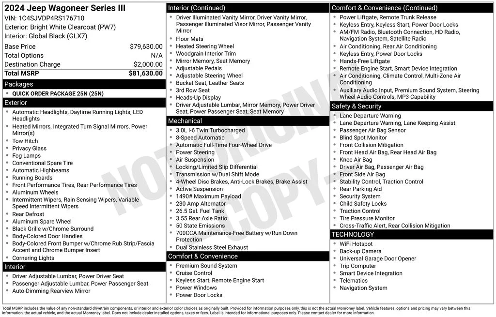 Used 2024 White Jeep Series III image 2