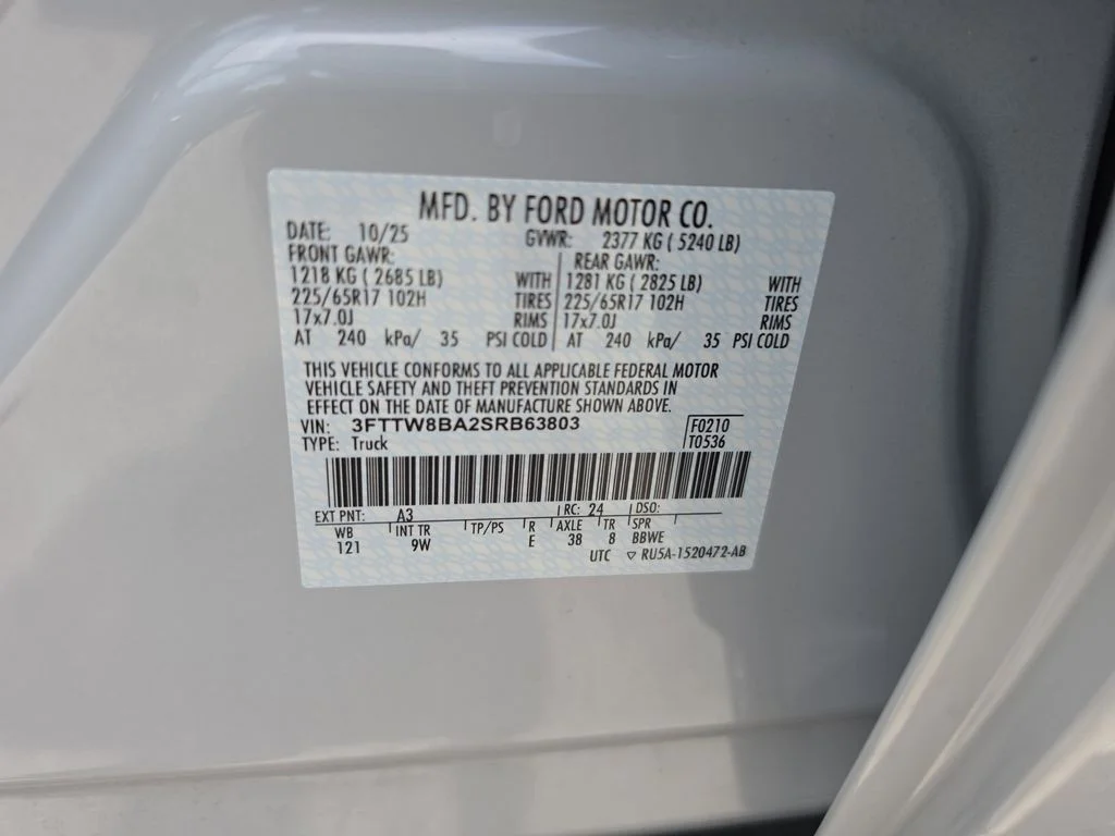Certified Used 2025 White Metallic Ford XL image 33