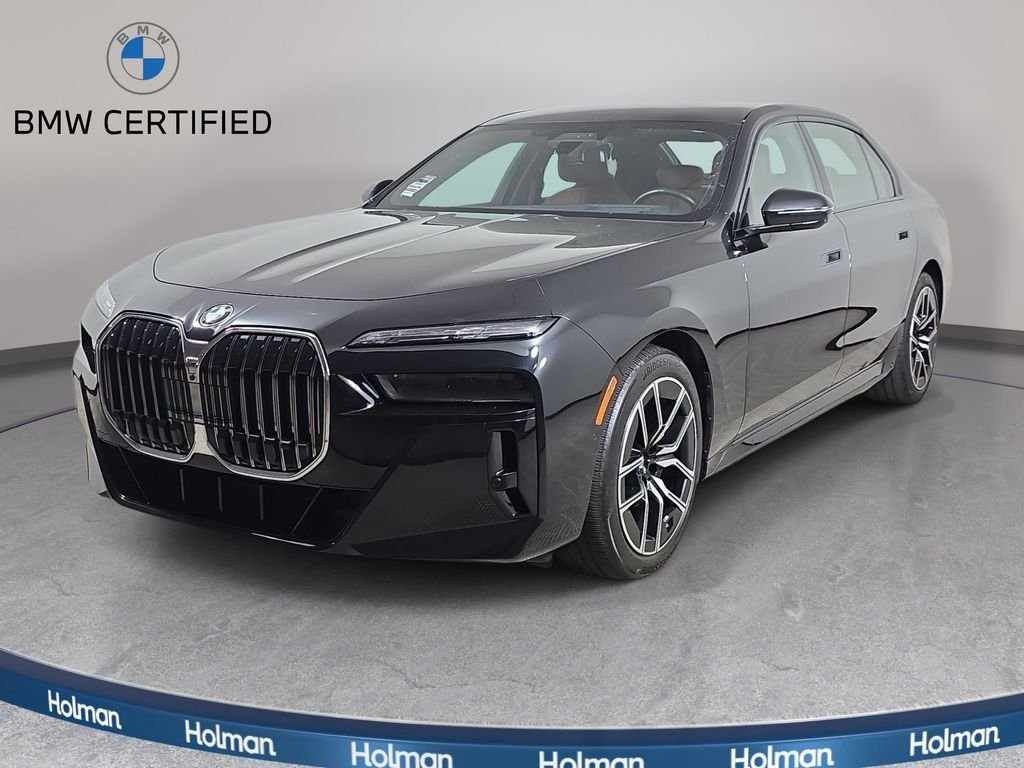 Certified Used 2024 Black Sapphire Metallic BMW 740i xDrive image 1