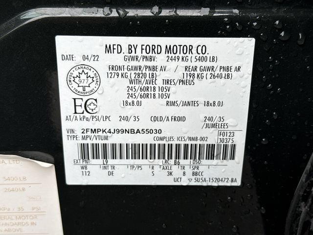 Used 2022 Forged Green Metallic Ford SEL image 19