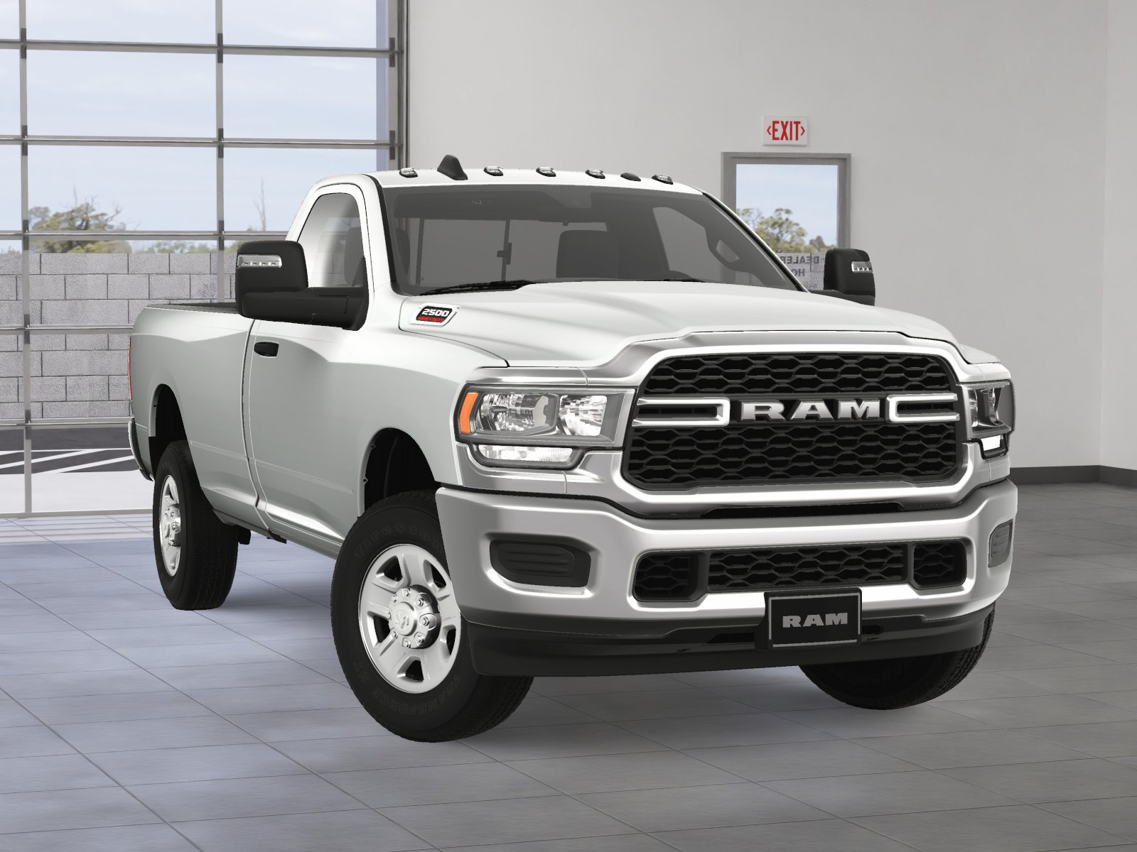 New 2024 Bright White Clear-Coat Exterior Paint RAM Tradesman image 44