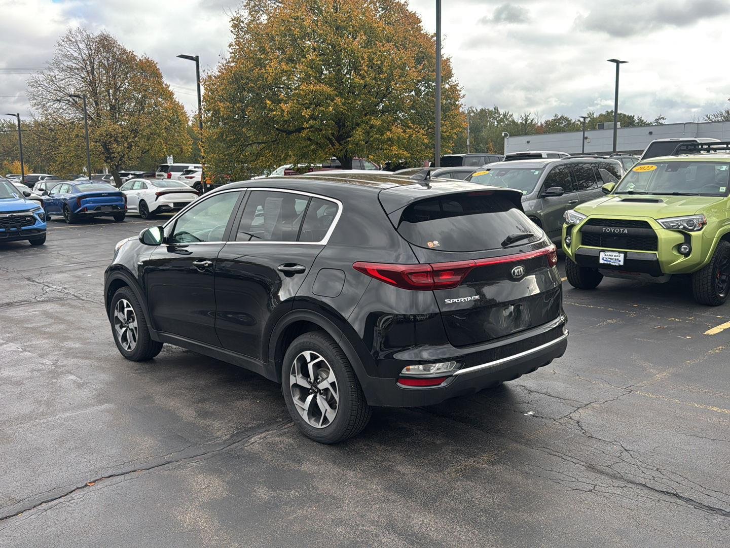 Used 2021 Black Cherry Kia LX image 7