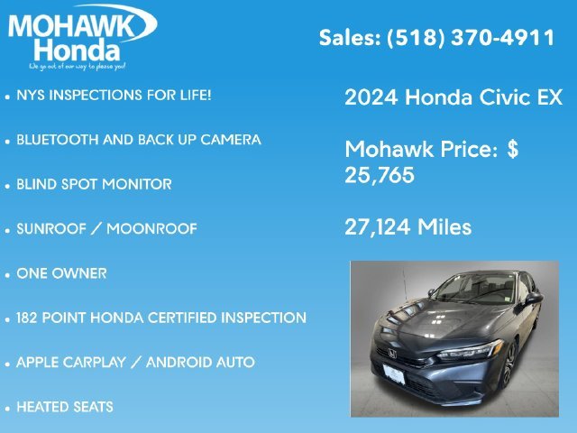 2024 Honda Civic EX - Photo 8