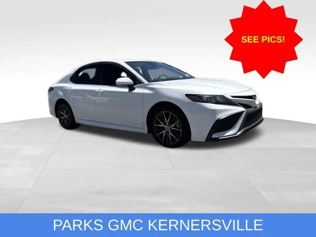 Used 2022 White Toyota SE image 1