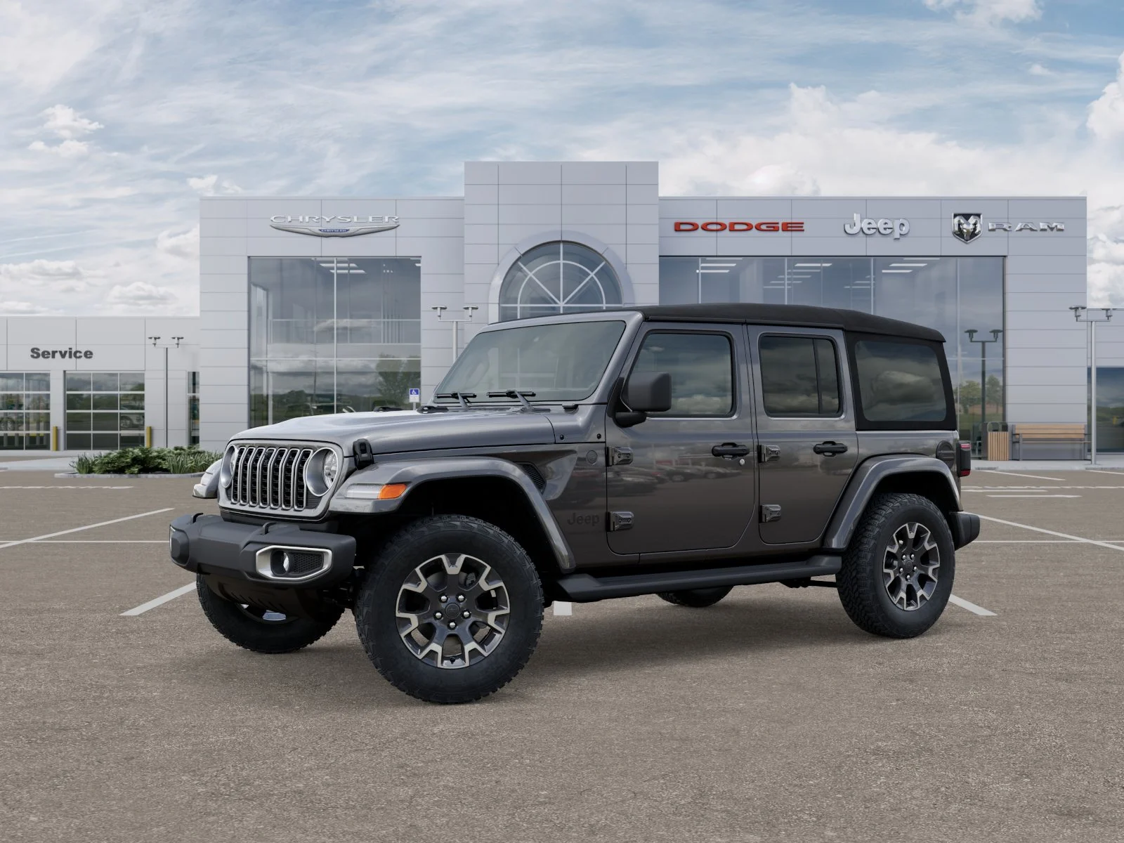 New 2025 Granite Crystal Metallic Clear-Coat Exterior Paint Jeep Sahara image 33