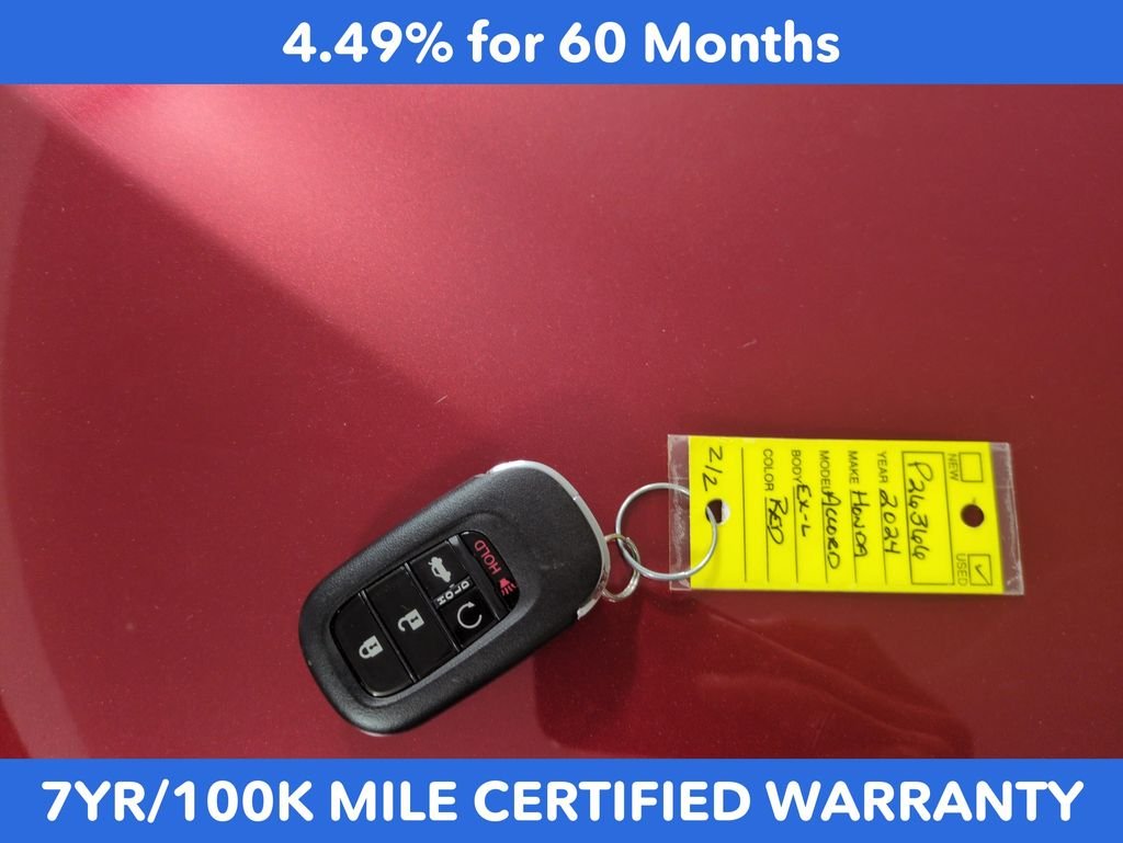 Certified Used 2024 Radiant Red Metallic Honda EX-L image 28