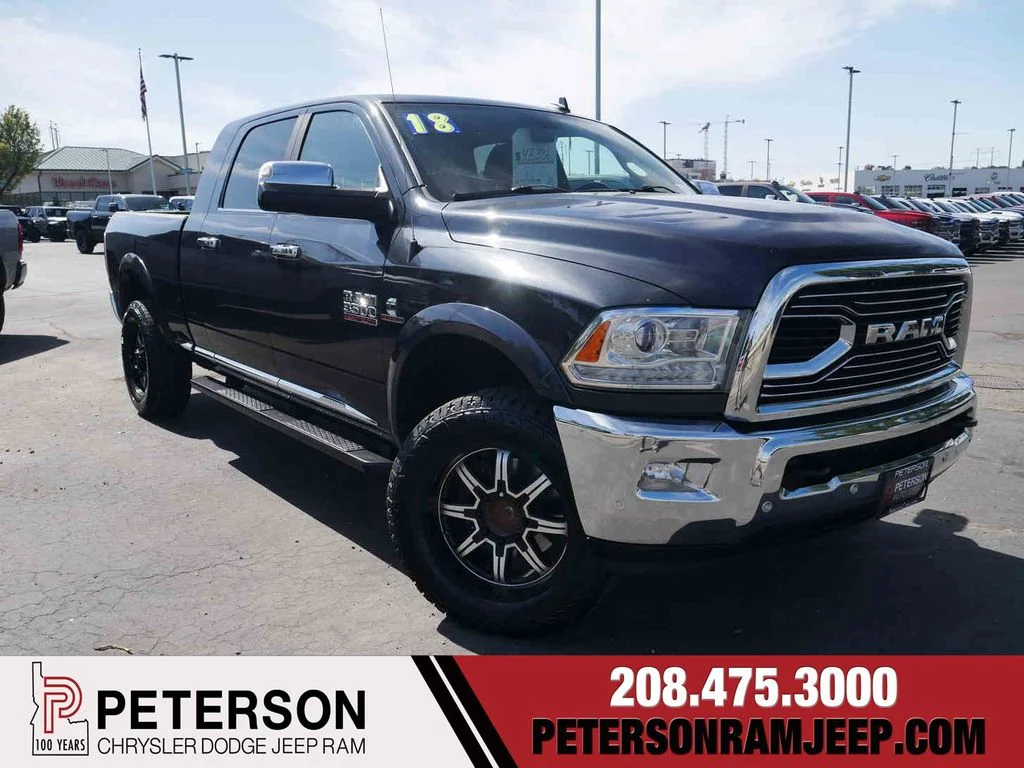 Used 2018 Gray Ram Laramie Longhorn image 1