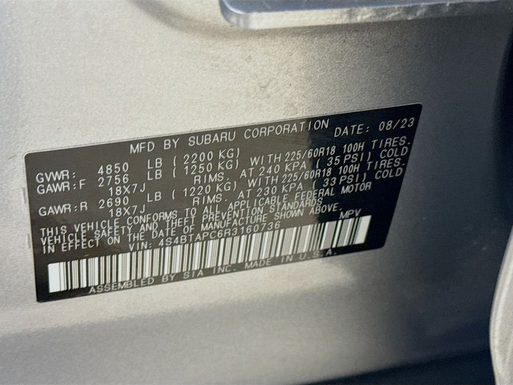 Used 2024 Silver Subaru Touring image 30