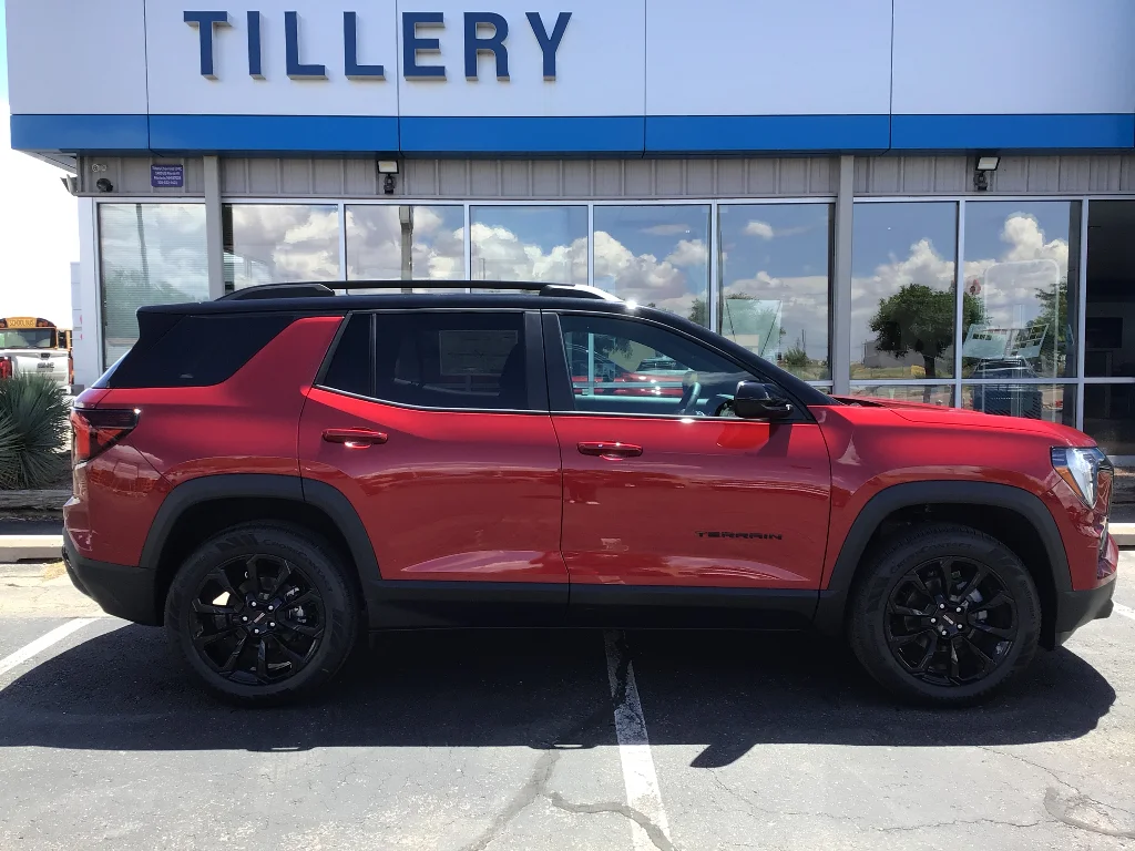 New 2027 Volcanic Red Tintcoat GMC AWD Elevation image 1