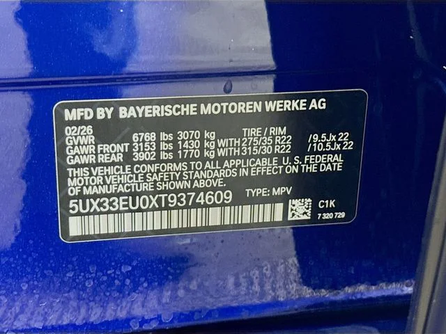 New 2026 Blue BMW M60i image 34