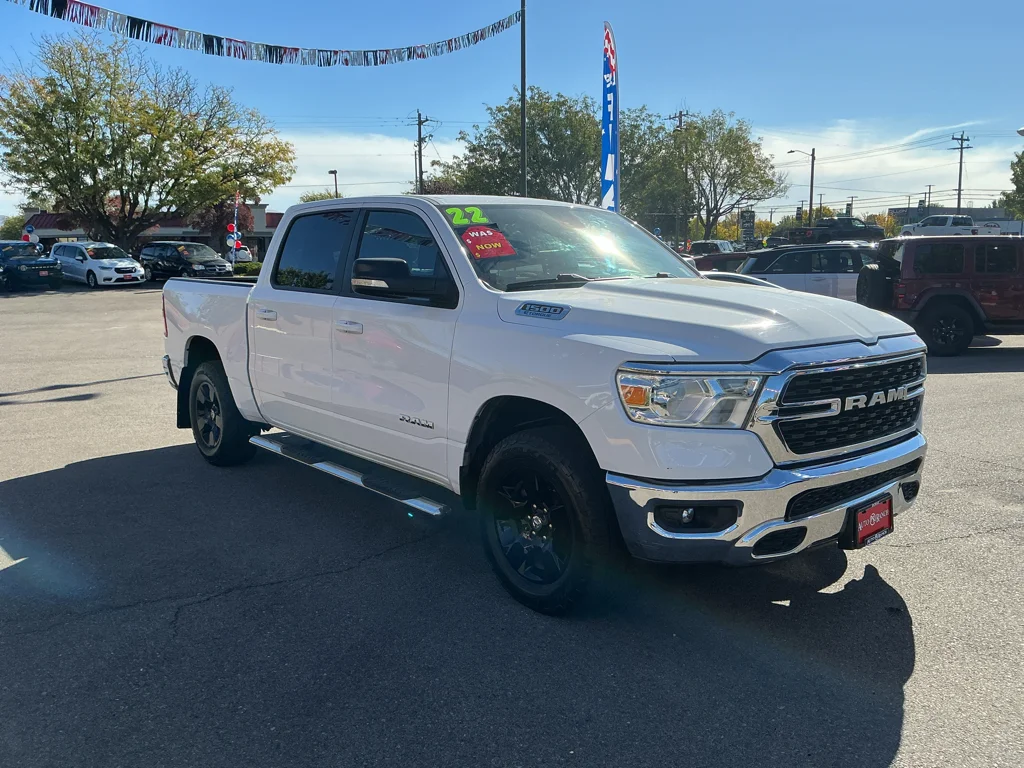 Used 2022 Bright White Clearcoat Ram Big Horn image 3