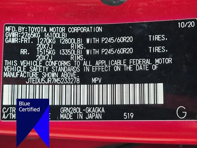 Used 2021 Red Toyota Limited image 38
