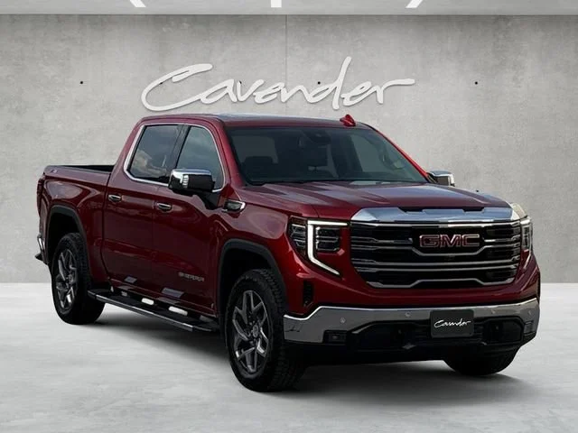 Used 2024 Volcanic Red Tintcoat GMC SLT image 2
