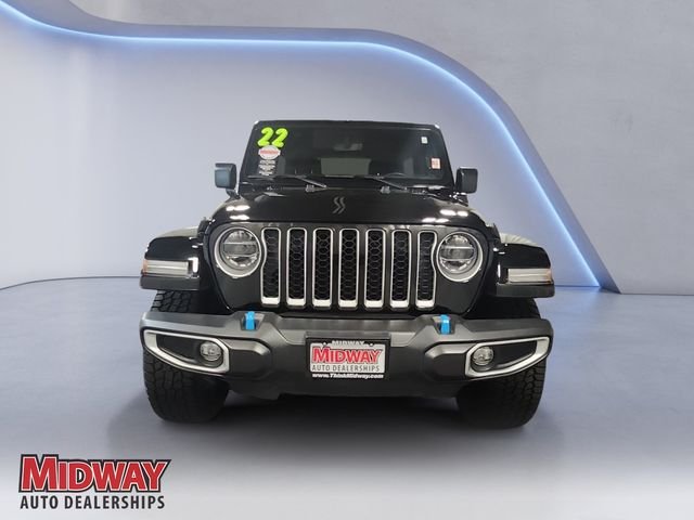Certified Used 2022 Black Jeep Unlimited Sahara 4xe image 8