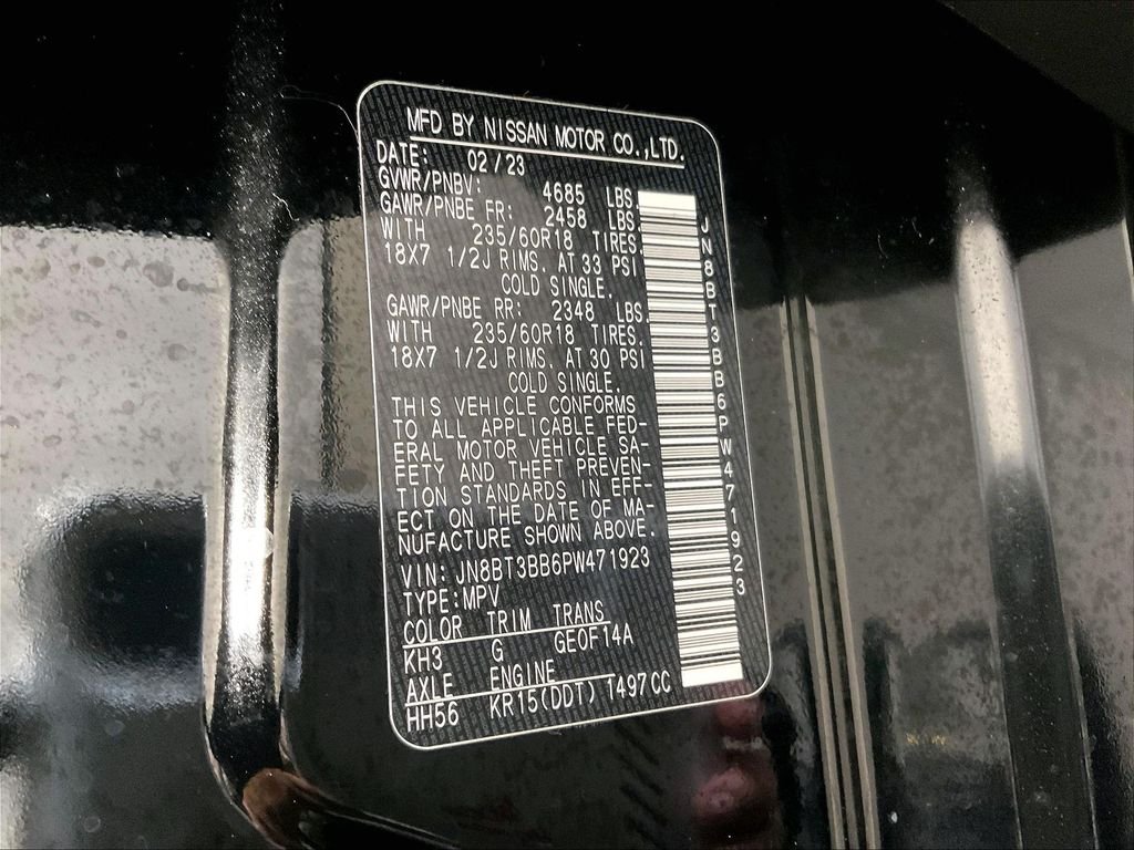 Used 2023 Black Nissan SV image 36