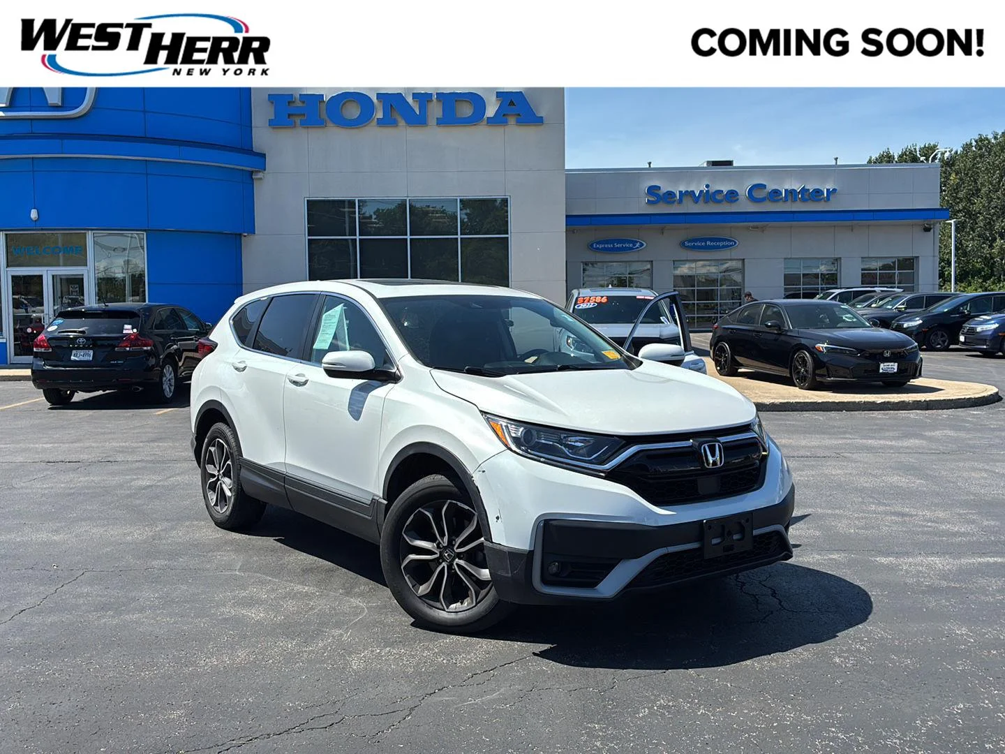 Used 2020 Platinum White Pearl Honda EX image 1