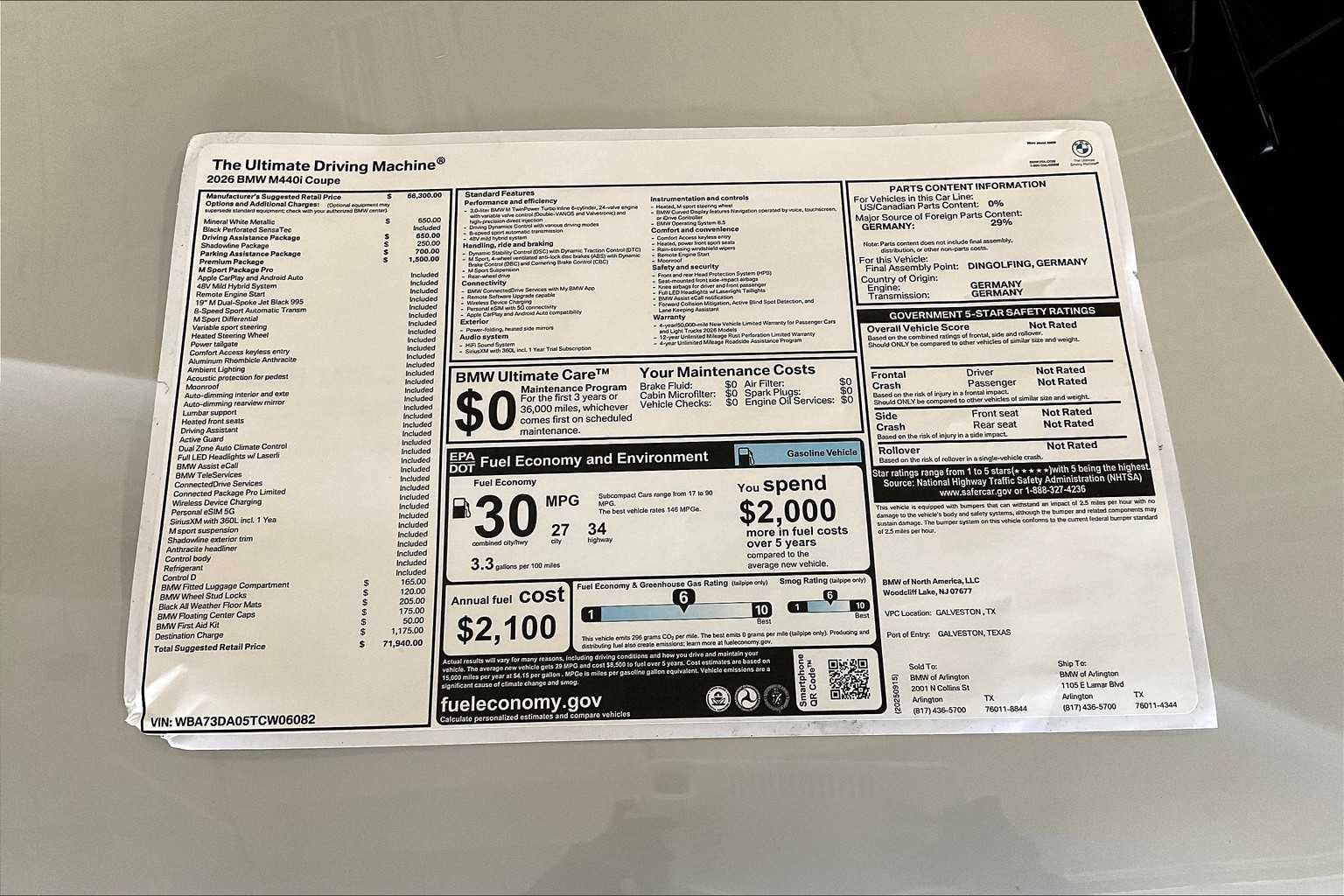 Used 2026 Mineral White Metallic BMW M440i image 19