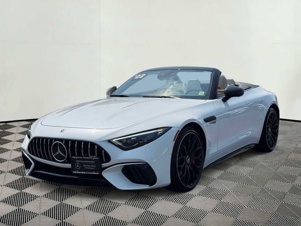Certified Used 2022 MANUFAKTUR Moonlight White Metallic Mercedes-Benz SL 55 AMG® image 7