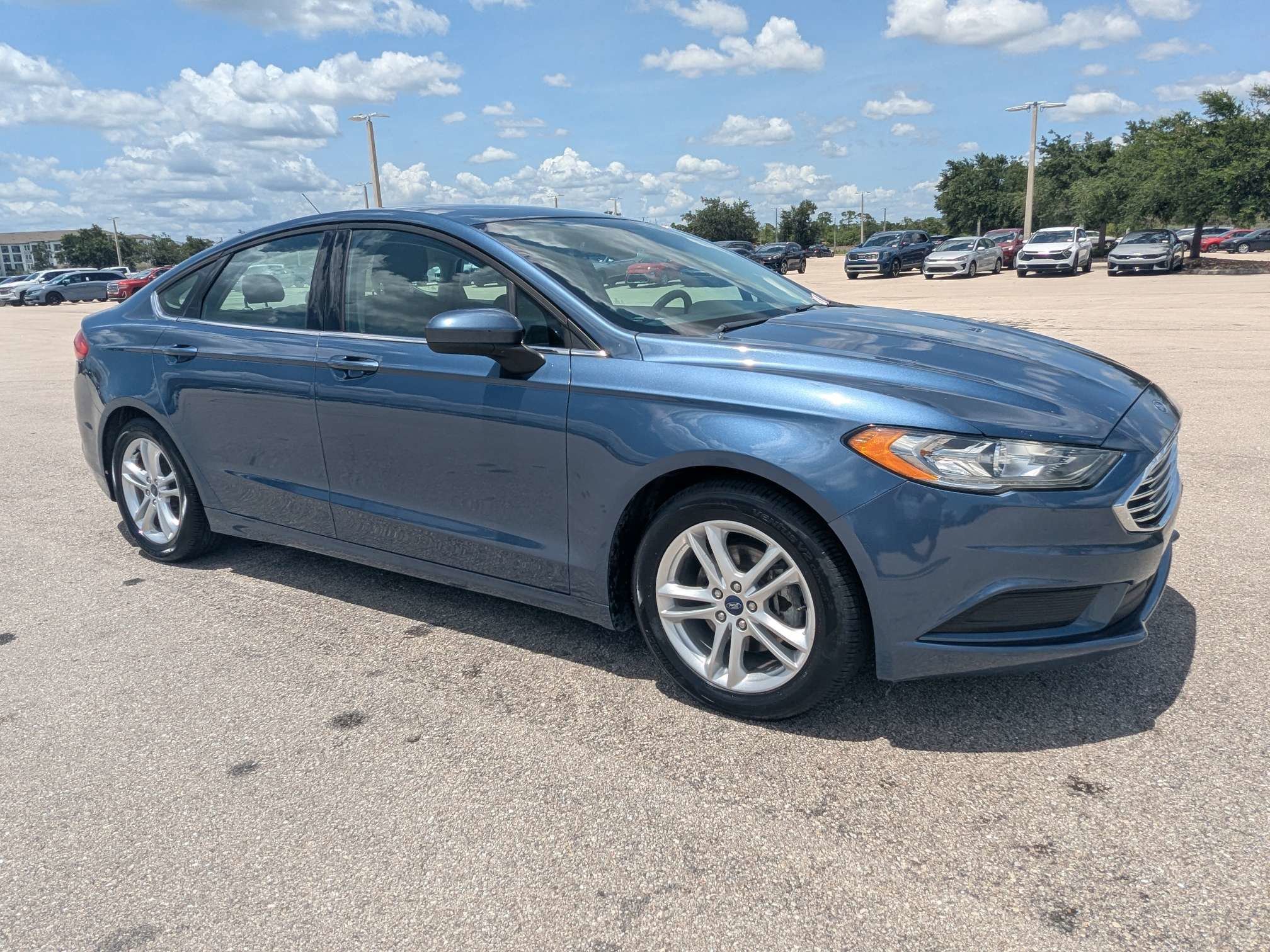 Used 2018 Ford Fusion SE with VIN 3FA6P0HD3JR223203 for sale in Port Charlotte, FL