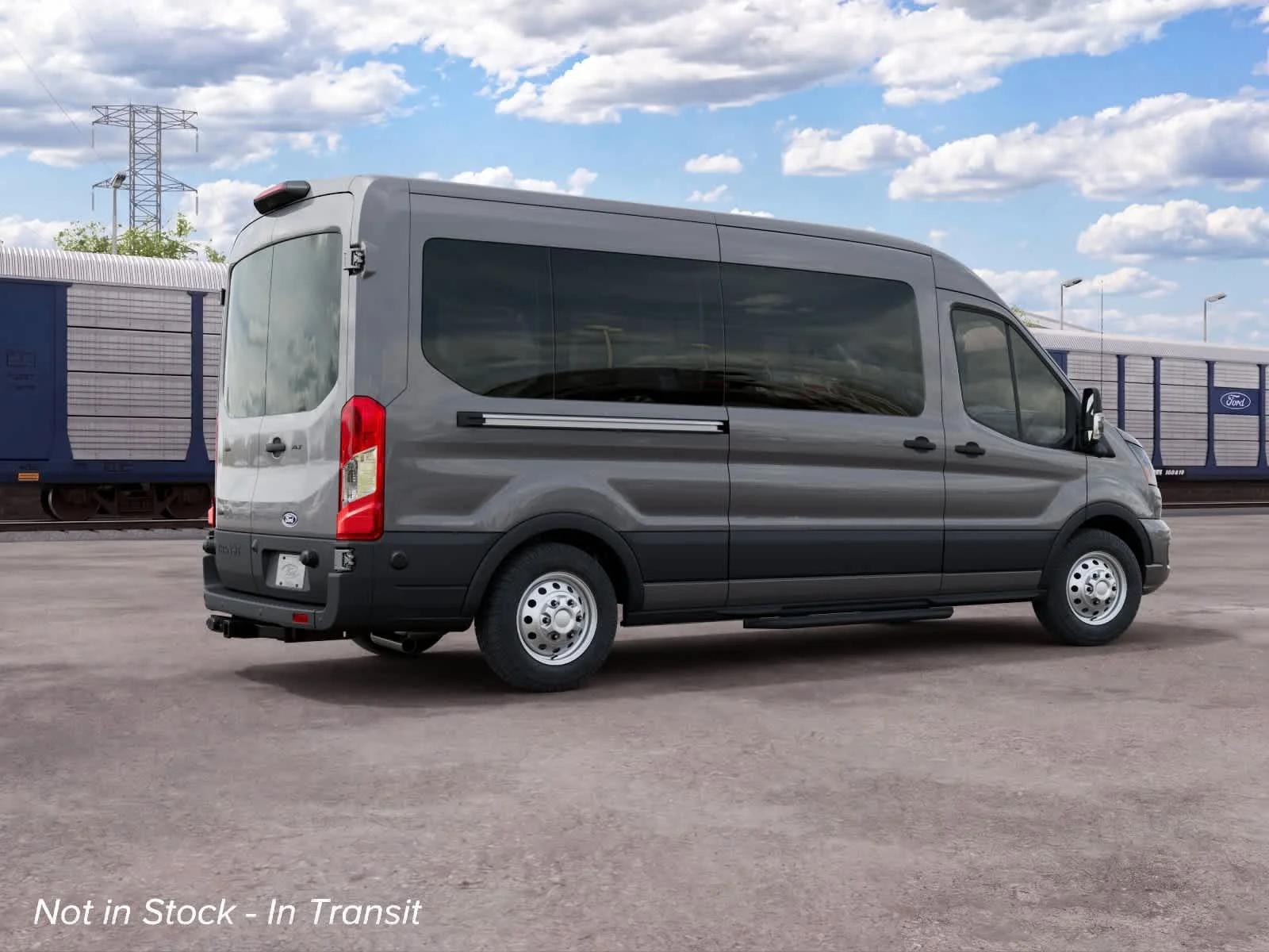 New 2027 Carbonized Gray Metallic Ford Passenger Van XLT image 6