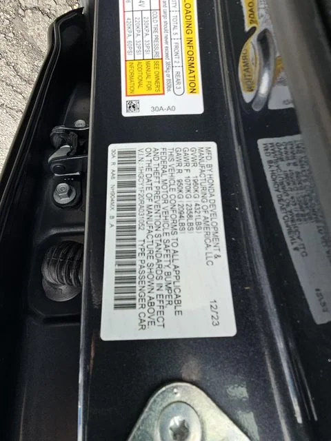 Certified Used 2024 Meteorite Gray Metallic Honda LX image 36