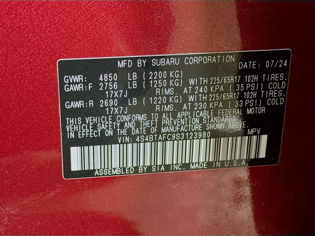 Certified Used 2025 Red Subaru Premium image 42