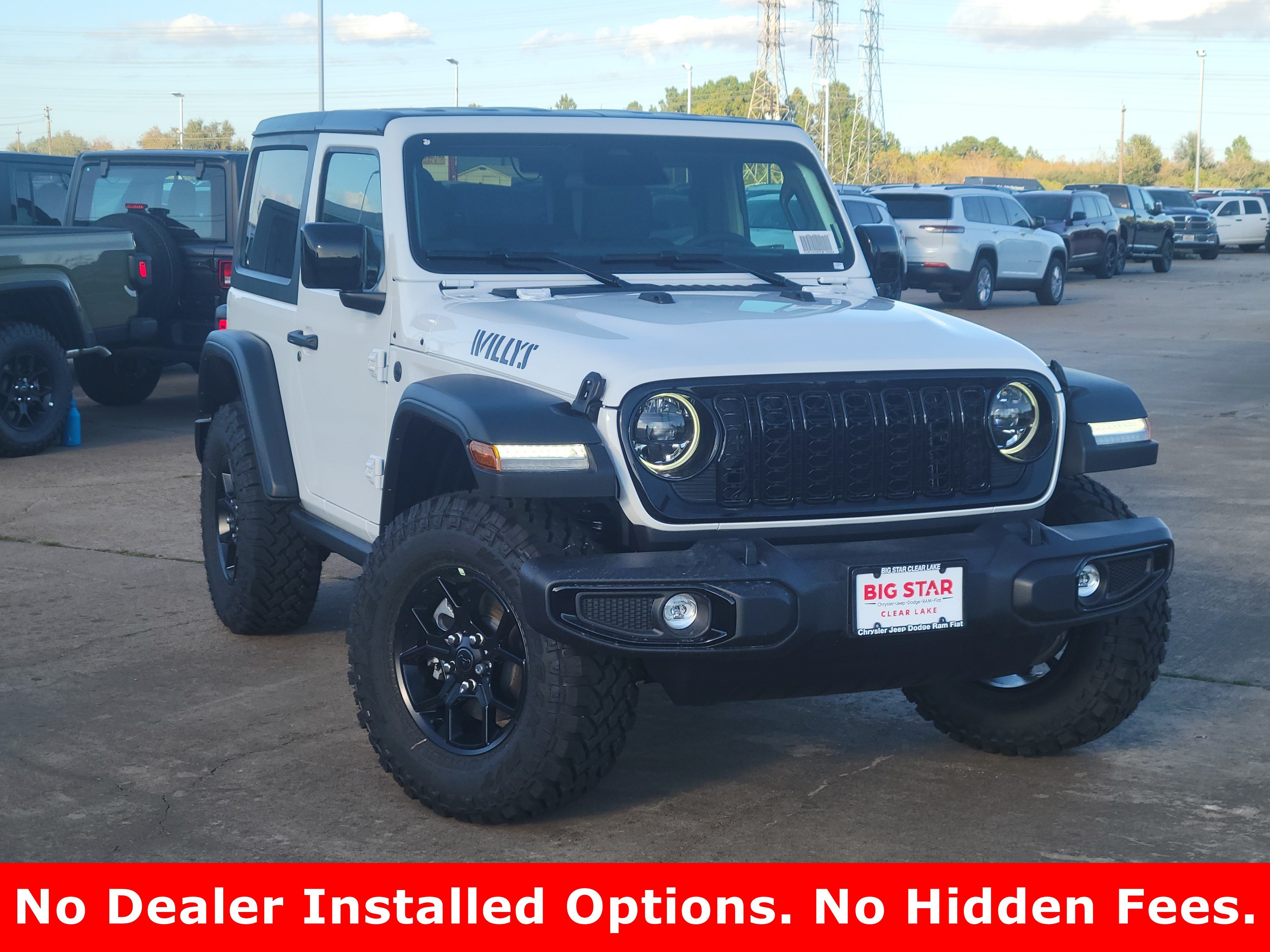 New 2026 Bright White Clearcoat Jeep Willys image 2