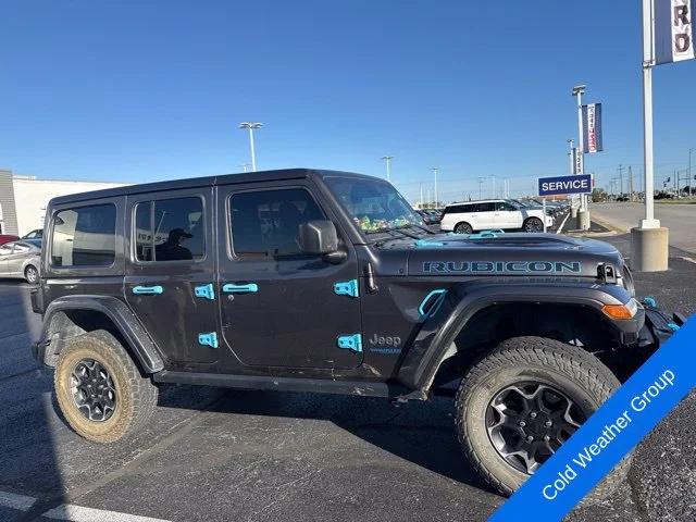 Used 2021 Gray Jeep Unlimited Rubicon 4xe image 4