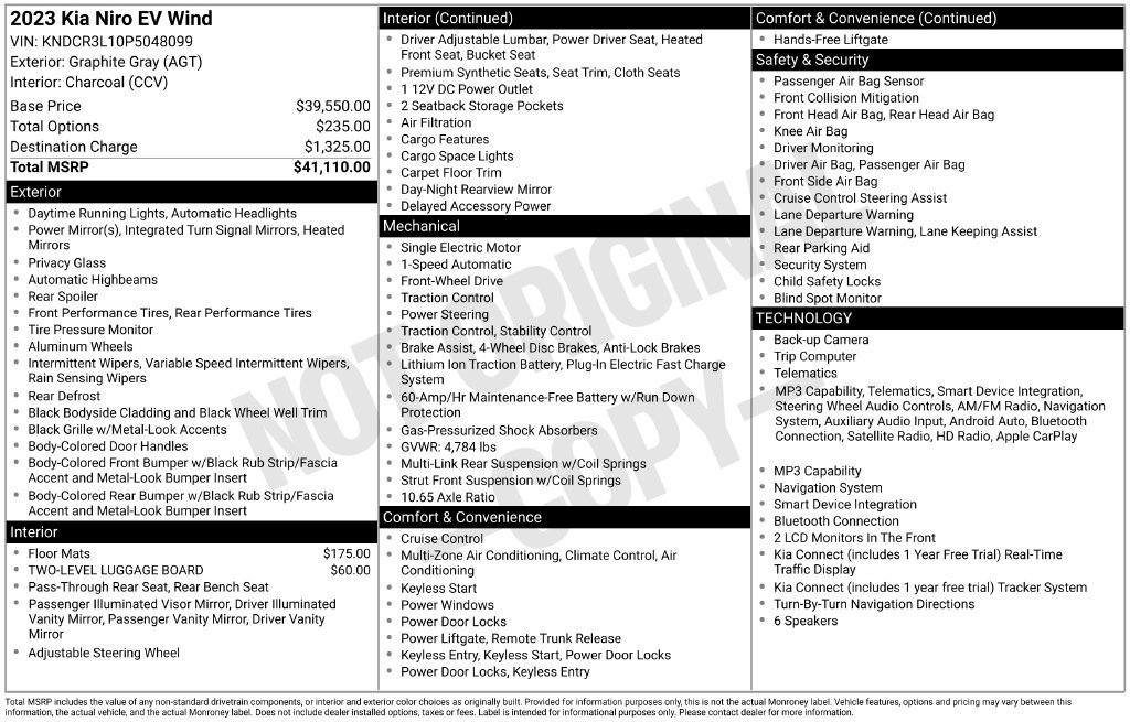 Certified Used 2023 Gray Kia Wind image 11