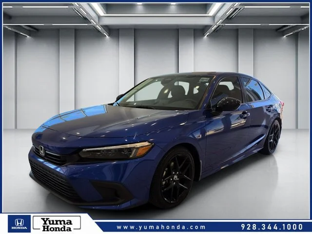 Certified Used 2022 Blue Honda Sport image 1