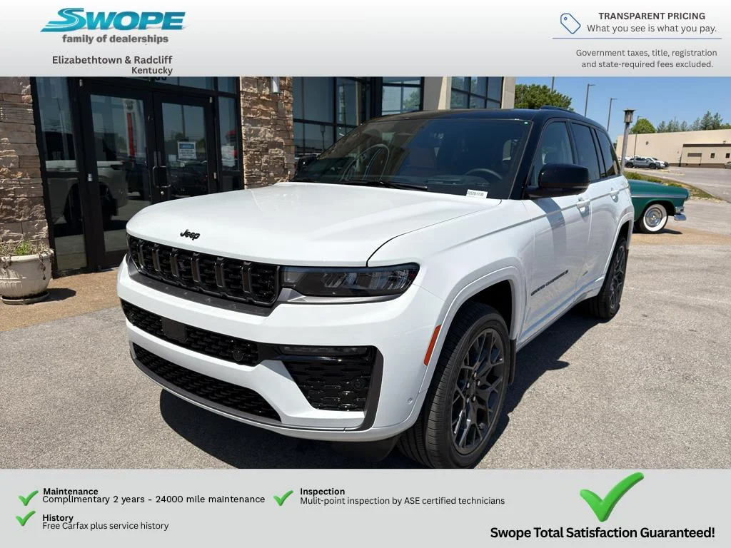New 2026 Bright White Clear-Coat Exterior Paint Jeep Summit image 1