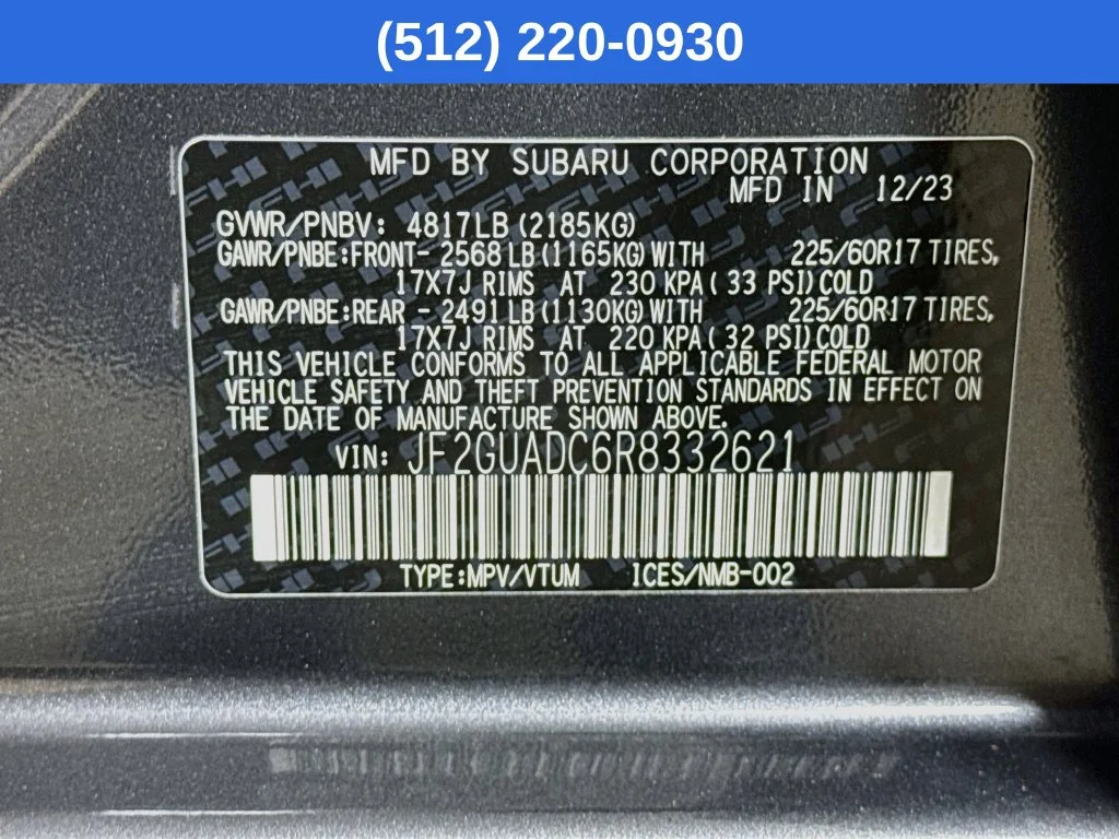 Certified Used 2024 Gray Subaru Premium image 39