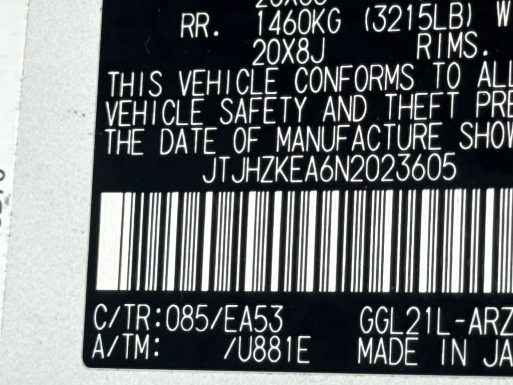 Used 2022 White Lexus 350L image 34