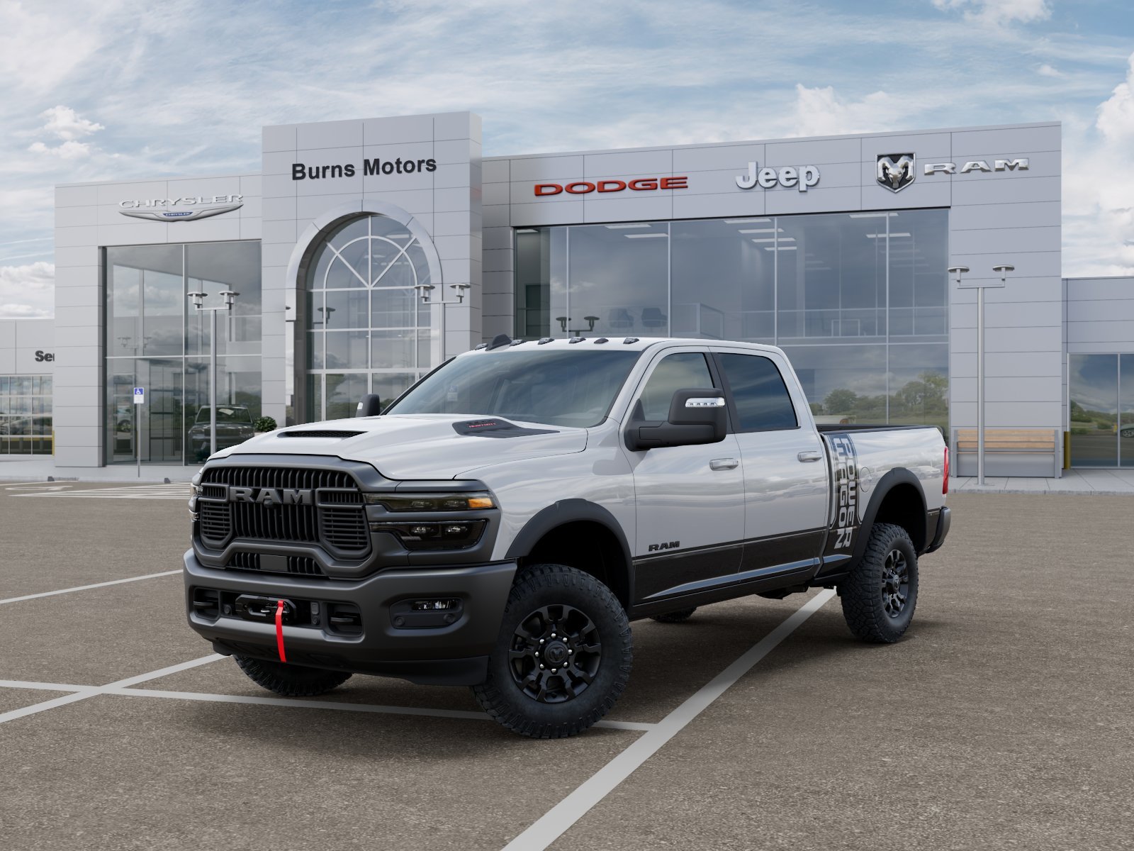 New 2026 Bright White Clear-Coat Exterior Paint RAM Power Wagon image 27