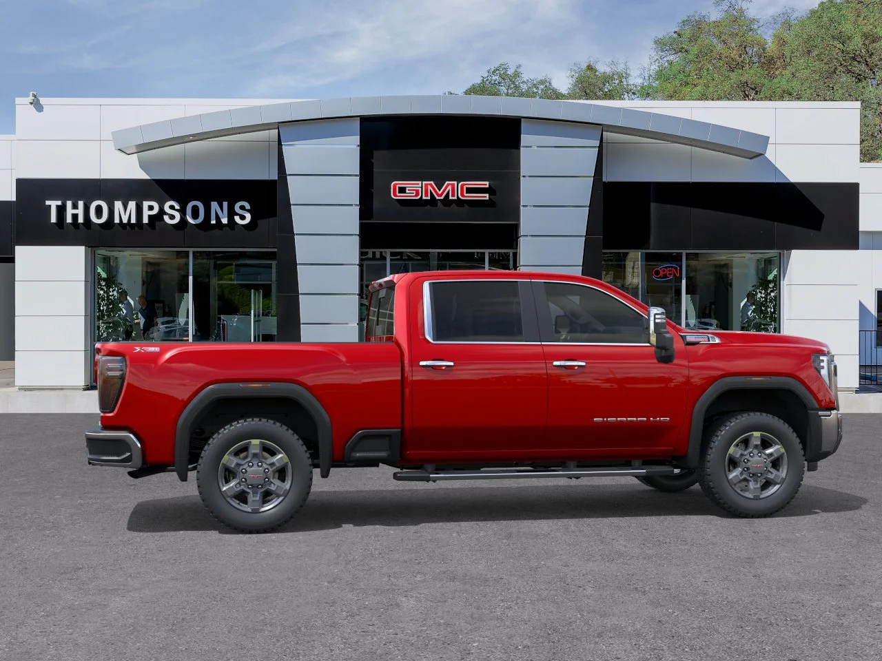 New 2026 Volcanic Red Tintcoat GMC SLT image 3