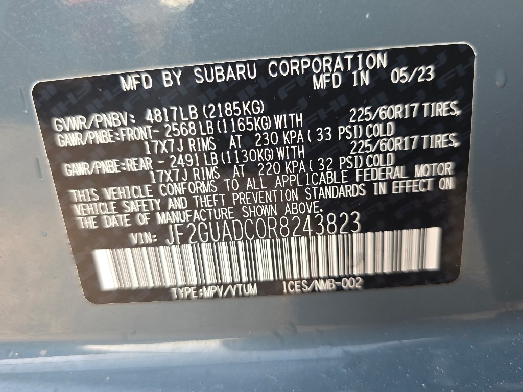 Used 2024 Offshore Blue Metallic Subaru Premium image 36