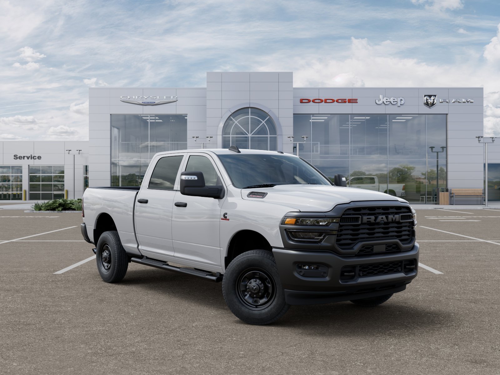 New 2025 Bright White Clear-Coat Exterior Paint RAM Tradesman image 35