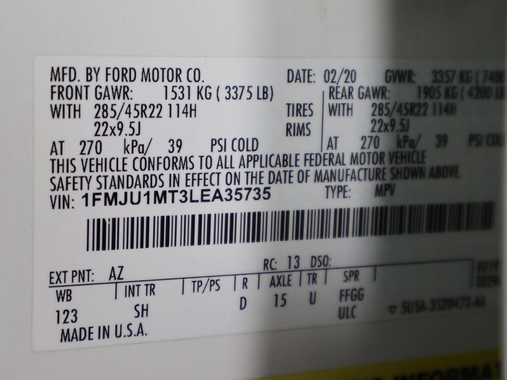 Used 2020 White Ford Platinum image 49