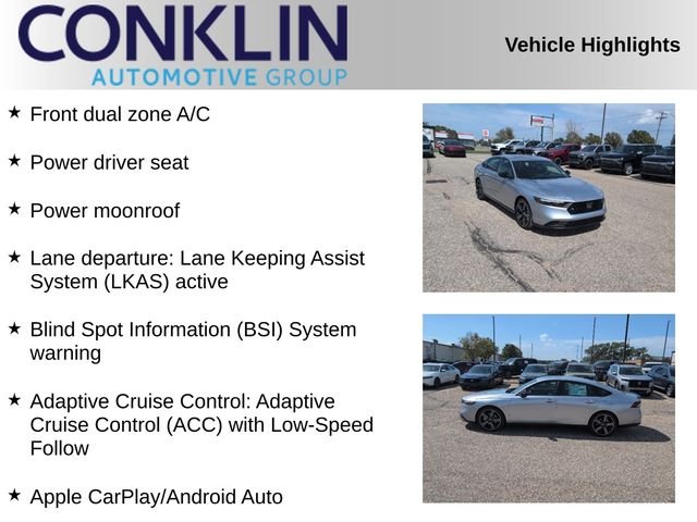 New 2026 Solar Silver Metallic Honda Sport Hybrid image 2