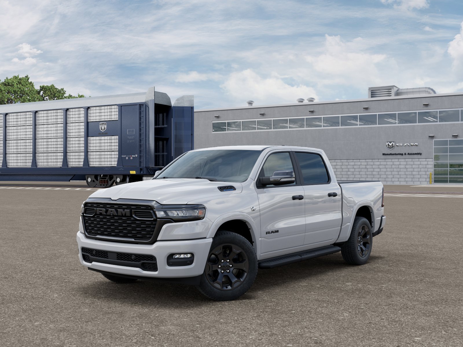 New 2026 Bright White Clear-Coat Exterior Paint RAM BIG HORN image 1